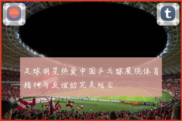 足球明星热爱中国乒乓球展现体育精神与友谊的完美结合